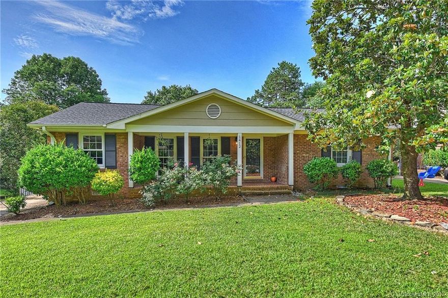 Beautiful full brick ranch in desired neighborhood with great schools. Updated kitchen with stainless steel appliances, tile back splash, and recessed lighting. Huge deck overlooking fenced backyard, great for entertaining. Master suite with 2 WIC's and granite in bath. Good sized additional bedrooms and hall bath with granite. Big family and living room, and formal dining room.