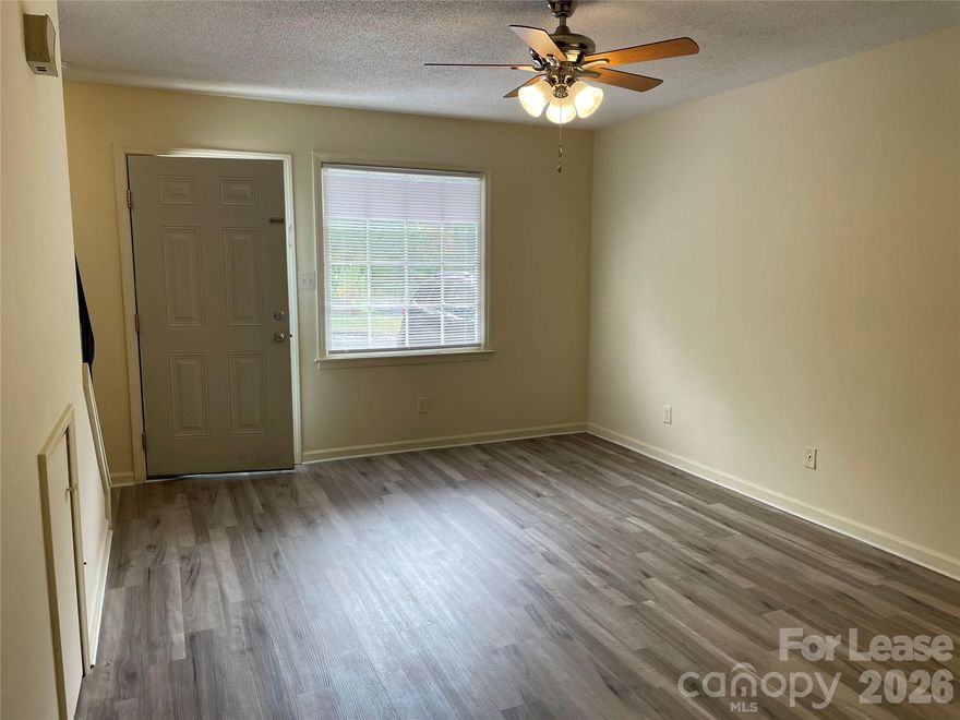 Two bedroom, one and a half bath townhome in Morganton. Downstairs includes living room with convenient half bath and spacious kitchen. Upstairs offers two large bedrooms and a full bath. Patio out back with storage closet. Plenty of parking available out front. 

Home is pet friendly with pet rent of $25/per per month. Please, no dangerous breeds.