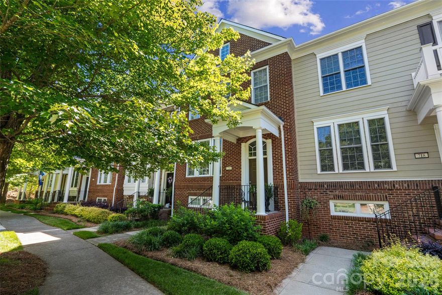 Highly sought-after four bedroom townhome in Baxter Village!  A bright, well-maintained three-level home that has a choice, scenic view of one of Baxter's many pocket parks:  a green space that is beautifully kept.  On the main floor is the den and kitchen, with open spaces for a good flow when entertaining.  The top floor has three bedrooms/ two baths, with a split bedroom plan, so the primary ensuite bedroom has a side of the home to itself.  The bottom floor has the fourth bedroom with a full bath, perfect for guests or family and the entry from the rear-loading two car garage.  The main attraction of this home is the location:  within walking distance to the neighborhood elementary school as a part of the award winning Fort Mill School District, the Baxter YMCA, and the many shops and restaurants of Baxter.  Baxter also boasts many parks, trails and natural spaces for both recreation and sport.  It's a beautiful place to live and well-maintained by Kuester.