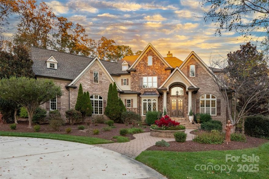 Lovely estate home with pool and walk out basement situated on beautiful 4+ acre lot in gated Woodhall community. Floor plan features a primary on main, private study, a gorgeous two-story great room & cozy keeping space off the kitchen. Kitchen features a commercial range with 6 burners & double ovens, commercial hood and built in fridge. The primary suite on the main level features a fireplace, a convenient wet bar, and custom-designed closets. The upper level includes three ensuite bedrooms each with an attached full bath + generous closet space plus an oversized bonus room (or additional bedroom). The fully finished walkout basement is ideal for entertaining and features a full kitchen, full bath, exercise room, media room, climate controlled workshop, + walk in storage. Outside features a salt water pool plus acres of privacy! Roof replaced 2019! HVAC replaced 2019 and 2021! Tankless hot water heater (2019). Well for irrigation! Home on natural gas and counter sewer and water.