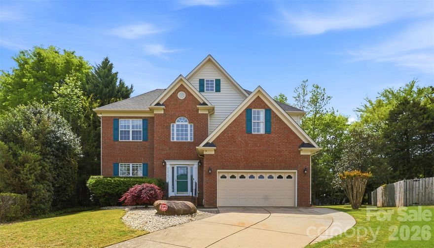 Welcome to your new home in The Crossings, a well-established neighborhood in the highly sought-after Steele Creek area of Southwest Charlotte. Conveniently located with easy access to I-77 and I-485, this home offers both comfort and accessibility. Upon entry, you’re greeted by a grand 2-story foyer featuring an impressive staircase that sets the tone for the rest of the home. Filled with abundant natural light, the open floor plan is perfect for both everyday living and entertaining. The main level includes a formal living room and dining room, a nice kitchen that has a breakfast bar and eat-in dining area. The kitchen opens seamlessly into the family room and leads out to a huge deck—perfect for relaxing or hosting gathering—overlooking a hard-to-find extremely large and level backyard. Upstairs, you’ll find a desirable split-bedroom floor plan. The spacious primary suite features a tray ceiling and a generously sized ensuite bathroom complete with a jacuzzi tub, separate shower, and walk-in closet. A versatile bedroom/bonus room—currently set up as a sports and movie retreat can easily be adapted to suit your needs. 3 additional bedrooms provide ample space for family, guests, or a home office.  Roof replaced in 2022 and new carpet installed 2026. Ideally located near Charlotte Premium Outlets, a variety of Restaurant options, Lake Wylie, and Top-Rated Schools, this home truly offers the best of location, space and lifestyle.  Note: Professional measurements will be uploaded soon.