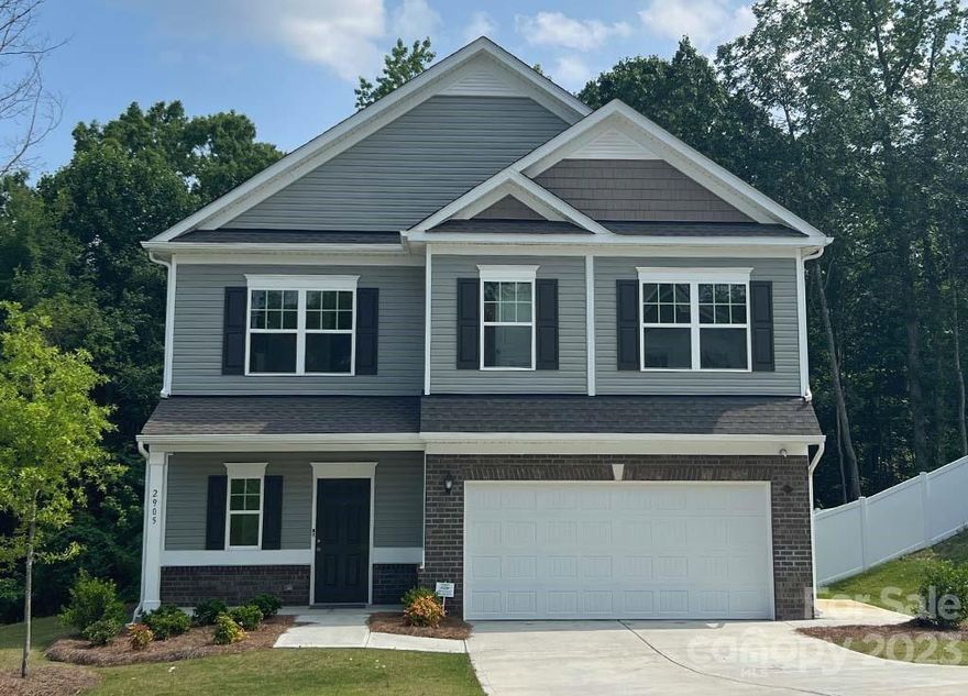 Self-Tour this Move-in Ready Home Today! The Benson welcomes you with a covered front porch and a wide entry foyer. Moving past the stairs containing a large storage closet underneath, and the powder room, you will find a naturally lit family room, dining area & kitchen stretching the entire width of the home. Its well-designed kitchen maximizes efficiency with a solid surface countertop workspace, a center island and a walk-in pantry. Traveling up the L-shaped staircase you'll find the loft which is a great place to drink your morning coffee and read your favorite book or scroll through todays latest news. Off the loft is the conveniently located laundry room, a full hall bath, the owner's suite with a spacious walk-in closet, owner's bath and two additional bedrooms. Take advantage of the peaceful outdoors on this .25 acre homesite. Venture out and take in all the Albemarle adventures including hiking, fishing, boating, wine tasting and shopping.