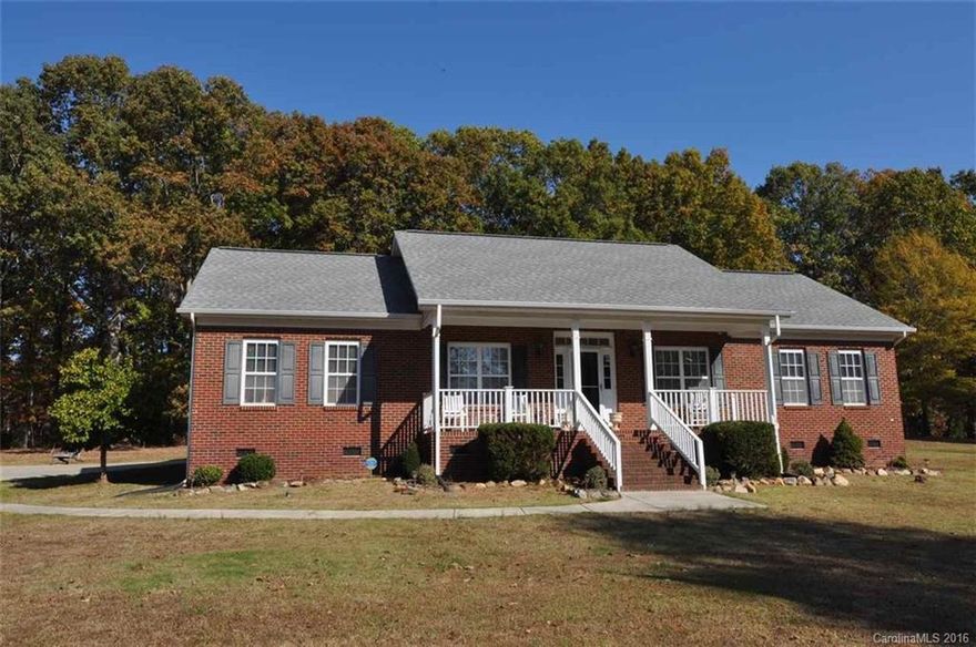 3BR/2BA custom home on 1 acre lot. Spacious kitchen w/ cherry cabinets & lots of cabinet/counter space. All appliances to remain. Formal living room & dining room. Family room w/ fireplace. Beautiful hardwoods and crown molding. Laundry room w/ washer & dryer. Patio in back, perfect for relaxing or entertaining. 2 car garage w/ storage space. Storage building/workshop. Separate RV meter. All TVs to remain. Great area!