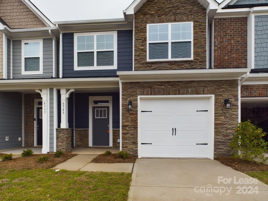 Beautiful 2-story townhome is available for rent with 3 beds, 2.5 baths. Main floor includes kitchen, dining, and family room. Upper floor features loft, laundry, 2 secondary beds, and primary suite with garden tub in the bath. The Kitchen features with white cabinets, granite counters, and stainless appliances, including a gas range. Relax on the rear covered porch and appreciate the privacy with a fence between rear yards.