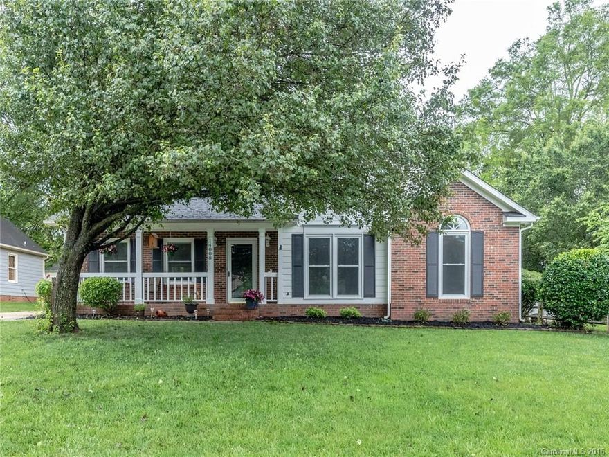 THIS HOME IS NOT FOR RENT! Adorable 3 Bedroom 2 Bathroom ranch home! Great Location convenient to shopping & I-77. This home features a spacious living room with vaulted ceiling & brick wood burning fireplace in the great room. Kitchen has freshly painted cabinets, SS dishwasher & refrigerator with ice maker. Neutral paint throughout. Good sized bedrooms. Large master BR with vaulted ceilings. All new windows in 2015. Rocking chair covered front porch. Fully fenced back yard with large deck.