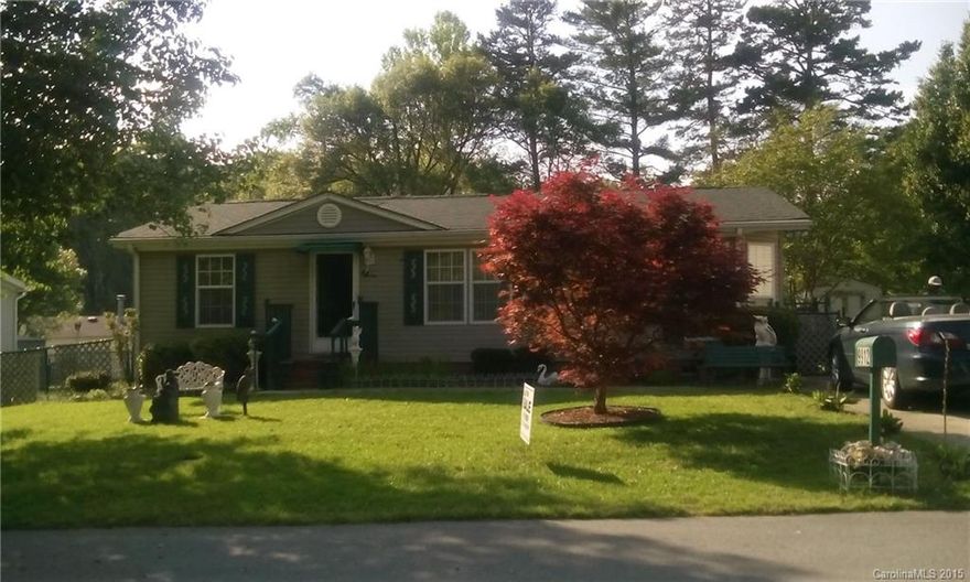 Enjoy easy living in this well-maintained, move in-ready, 3 bedroom, 2 bath home.  Large fenced lot in quiet, desirable neighborhood, close to upscale shopping center, restaurants, schools, and I-485.  Roof upgrades and Water Heater are less than five years old.  Back yard includes oversized storage shed, deck, and small dog kennel.  Priced to sell at $74,900.