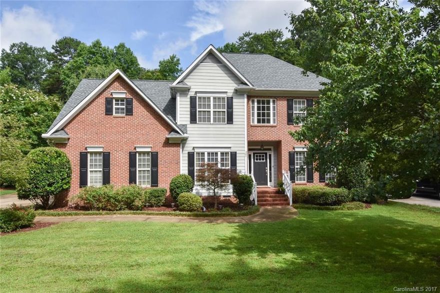 Beautifully Updated Home Surely to Impress! Updates Include New Hardwoods, Updated Bathrms, New Carpet, Paint.  Open Great Rm/Kitchen/Breakfast Area Perfect for Entertaining; Step out to Screen Porch & Private Fenced Backyard. Guest BR on Main. Wonderful Master Ste. w/Beautiful Tile & Generous Walk-in Closet.  Loft/Flex Area Up + Bonus/BR5. Wonderful Opportunity for Quick Close in Desirable School District.  Enjoy Proximity to Schools, Arboretum Shopping, Restaurants & Downtown Matthews! No HOA!