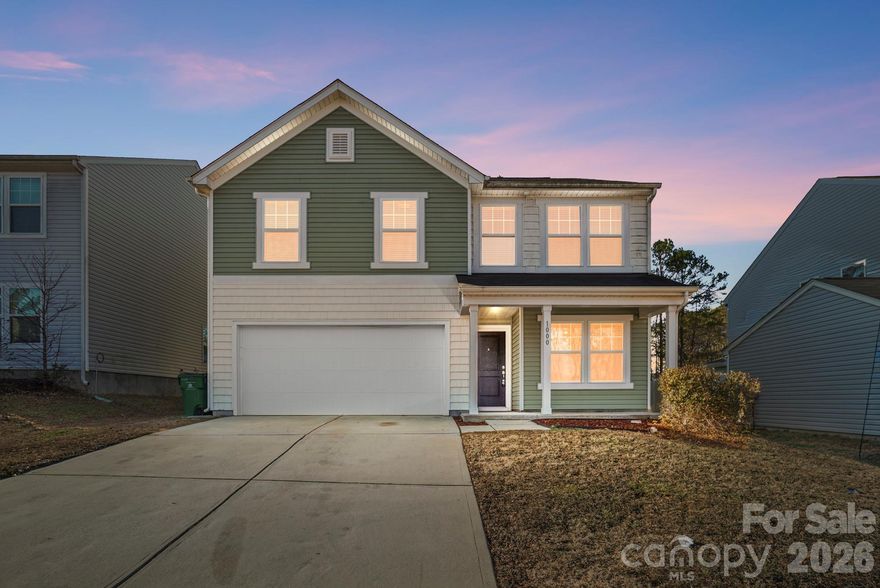 Spacious 4BR/2.5BA home minutes to Northlake and the U.S. National Whitewater Center—plus a backyard that backs to a tree-lined natural buffer! Plan highlights include a spacious great room, formal dining room, and a private study ideal for working from home. From the moment you walk in, the open concept design invites you to imagine easy mornings in the kitchen, sunlight spilling through the windows, and cozy evenings gathered in the living area. The open floor plan flows into a kitchen with pantry and a full appliance package including microwave, dishwasher, disposal, electric range/oven, and is plumbed for an ice maker. Upstairs, the primary suite features a large walk-in closet, garden tub, and dual-sink vanity, along with spacious secondary bedrooms, a shared hall bath, and a versatile game room/loft. Enjoy outdoor living with a covered front porch plus a patio and rear porch overlooking the backyard and woods beyond. Upper-level laundry room, insulated windows, architectural shingle roof, and a 2-car garage complete the package. Convenient to shopping, dining, and major commuter routes.