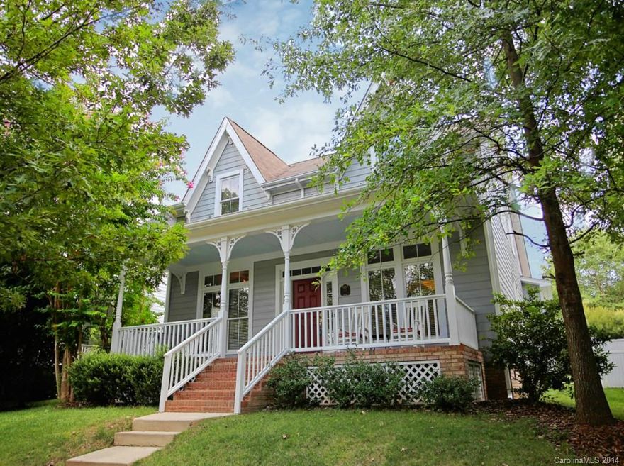 Southern Beauty with a Charming Front Porch in Amenity Rich Baxter Village! Graceful flow and rich millwork in the Living & Dining Rooms. Sunlit  Great Room with vaulted ceiling opens to the Kitchen. Elegant Master on the main level with double vanity, garden tub and separate shower.  Such a versatile Loft!. Grill out on the back Patio. Ample closets & storage areas, Laundry Room & Back-load Garage. Walk to the pool and Baxter Town Center and more!