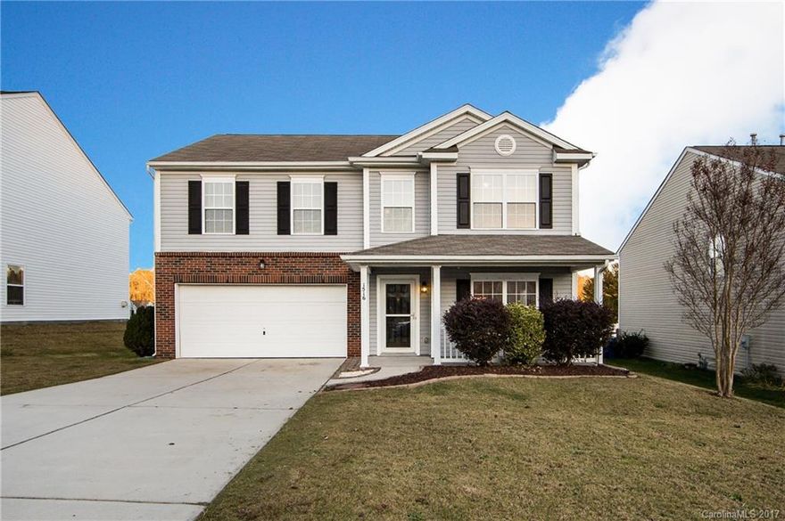 Large 3BD/2.5BA home in Cabarrus Crossing. Open floorplan perfect for entertaining. Large kitchen with lots of cabinets. Gas fireplace in living room. Separate sitting room and dining room. Large master suite with vaulted ceilings, walk- closet, dual sink vanity and separate glass shower and garden tub. Recently updated with new carpets and fresh paint throughout. A must see!