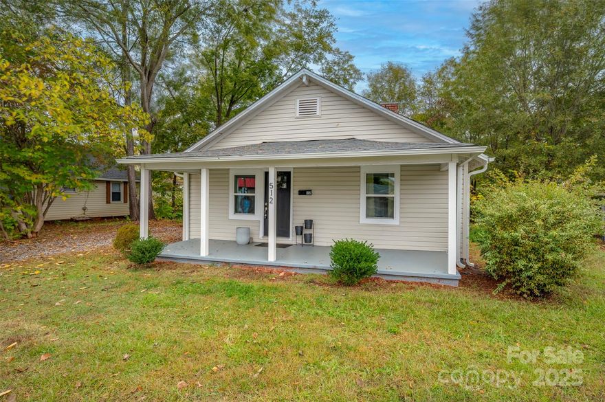 Charming 2 bedroom cottage. Renovations in 2022 include updated electrical, HVAC, plumbing, windows, LVP flooring, appliances. Roof new in 2021. Nice large covered front porch. Large backyard. Convenient location and is close to shopping, restaurants, schools, medical.