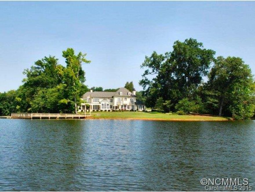 An inspiring and truly unique waterfront estate. Located on one of the largest lakes in NC, Fox Hollow includes a 5,300 sq ft lakefront home reminiscent of a 17th century French manor, 3 smaller residences suitable for guest homes or staff lodging, numerous barns and sheds, workshops and a climate controlled  motor coach garage, all situated on 92 acres with 3,200 feet of lake frontage. Ideal for equestrian or gentleman's farm.