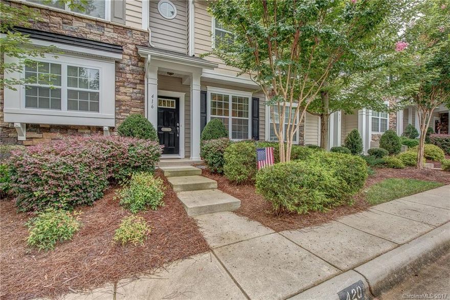 Lovely townhome with private, fenced patio area and exterior storage closet. Spacious open kitchen w/granite counter tops and amble cabinets. Wonderful archways and architectural details plus hardwood floors and 9 ft. ceilings on main floor.  Excellent location, close to I-85 and downtown Belmont. Water, sewer and trash included in HOA. USDA Eligible.