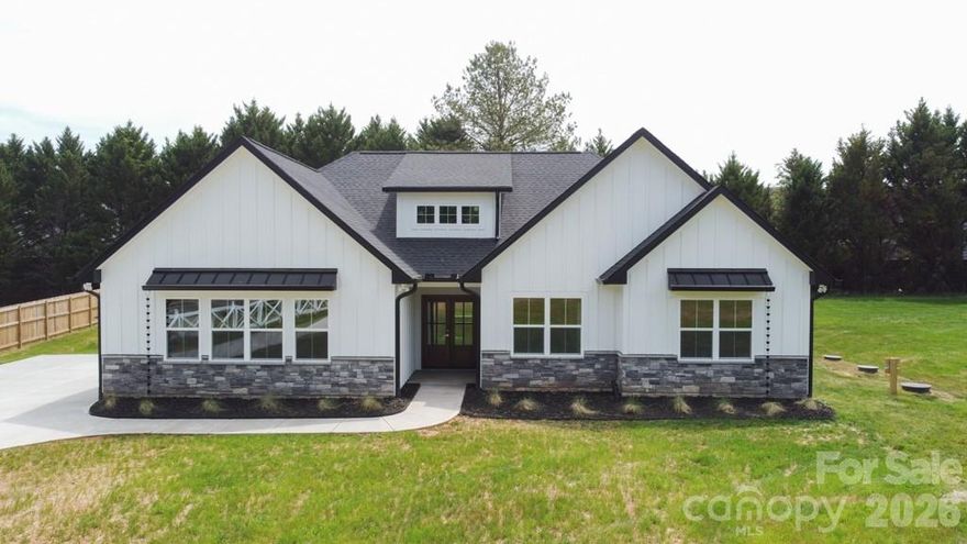 Here's your chance to own a Brand-New Home, on a Large .93 Acre Lot with no HOAs. You will be impressed the moment you arrive to 520 Allen Way with the Gorgeous Decorative White Ranch Rail Fence and Beautiful 100+ feet Concrete Driveway. Approaching the main entrance, you will be greeted with beautifully stained double doors and a spacious Foyer. At this point, you will notice this is no ordinary cookie cutter home, featuring 9' ceilings, Huge Living Room, Large Gorgeous Kitchen, with Island, quartz countertops and 42" soft closed cabinets, all done with top-notch craftsmanship. Spacious Bedrooms and beautiful tiled Bathrooms with the higher end fixtures and custom closets. This is a must see to truly appreciate. Located near Hwy 74 and down the road from i485. Walking distance to shopping and only 16 miles to Uptown Charlotte. Don't miss out!!!