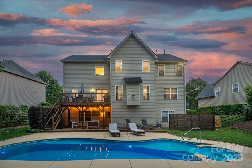 Back on market with brand-new carpet throughout! One of the best values for a pool home in Cuthbertson schools! This stunning 6BR/4BA brick home with walkout basement sits on a quiet cul-de-sac in the sought-after Briarcrest community. Located in the top-rated Cuthbertson School District, this home offers over 3,600 finished sq ft plus 1,677 sq ft of unfinished basement space—more than 5,300 potential sq ft in total!

The bright 2-story foyer opens to an elegant and functional layout featuring a formal dining room with tray ceiling, a dedicated home office, and a main-level guest suite with full bath. The gourmet kitchen includes granite countertops, stainless steel appliances, island seating, and plenty of prep and storage space—perfect for hosting gatherings or weeknight dinners. The kitchen flows seamlessly into the family room, filled with natural light and views of your backyard retreat.

Upstairs, enjoy a spacious bonus room ideal for media, play, or exercise, along with three large secondary bedrooms and a luxurious primary suite with tray ceiling, sitting area, dual walk-in closets, and a spa-like bath with soaking tub and separate shower.

Step outside to your private oasis featuring a heated saltwater pool, spa, custom patio, and fire pit—the perfect setting for relaxing or entertaining year-round. The large unfinished walkout basement offers endless possibilities for future expansion, whether you envision a home theater, gym, or in-law suite.

Recent updates include brand-new carpet throughout, newer hardwoods, roof, and HVAC systems. Briarcrest offers a clubhouse, pool, tennis courts, and scenic walking trails—all just minutes from downtown Waxhaw, shopping, and dining. Exceptional value, space, and lifestyle all in one home!