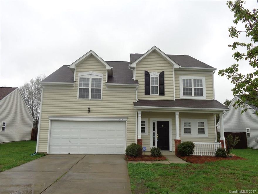 This spacious two story home has 3 bedrooms, 2.5 bathroom. It features trey ceilings. The kitchen has a pantry and all appliances. The master suite has a walk in closet and the master bath has dual sinks, an oversized tub with separate shower. Enjoy entertaining indoors near the cozy fireplace. This home is move in ready!