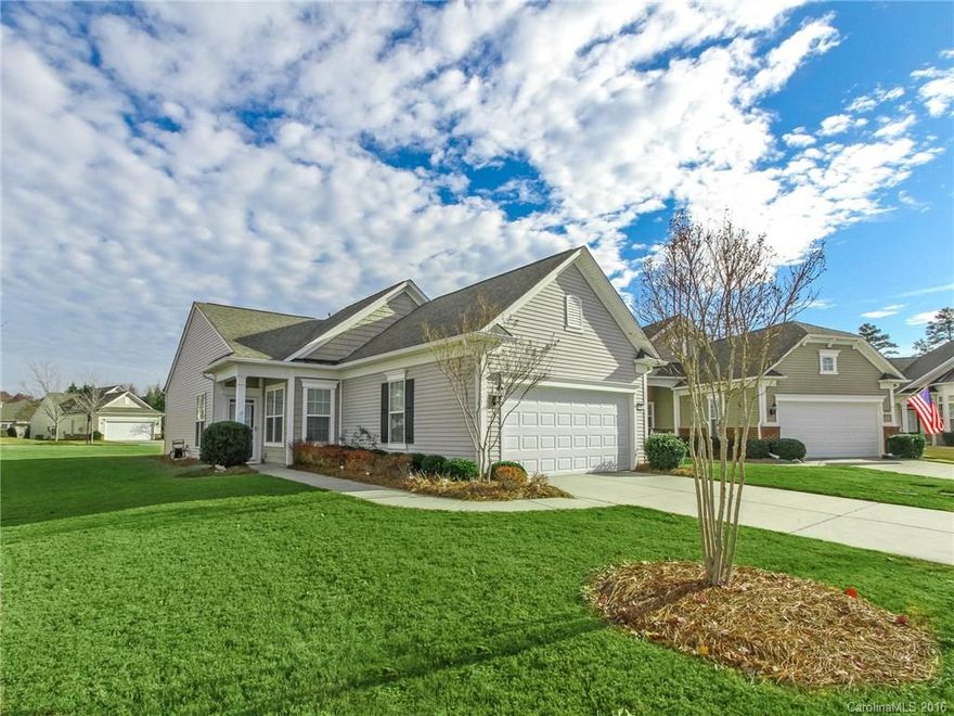 This charming Brookside is in the perfect location for a short, easy access to shopping, dining, Lake House, Golf Club and more! Home is situated on a nice, open level lot, featuring Corian counters, white appliances, tile backsplash and an awning covered patio for relaxing or entertaining. Come check out the active adult lifestyle in Sun City Carolina Lakes. Fabulous amenities galore and low SC taxes.