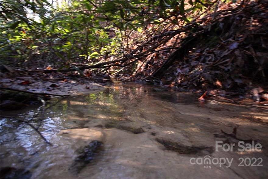 Gently lying mountain lot with creek on the property. Located in a quiet community this lot is perfect for your mountain getaway or year round home. Located in Round Mountain with trails leading into Gorges State Park, near  Foothills Trail and Lake Jocassee. Minimum build size is only 800 sq ft.