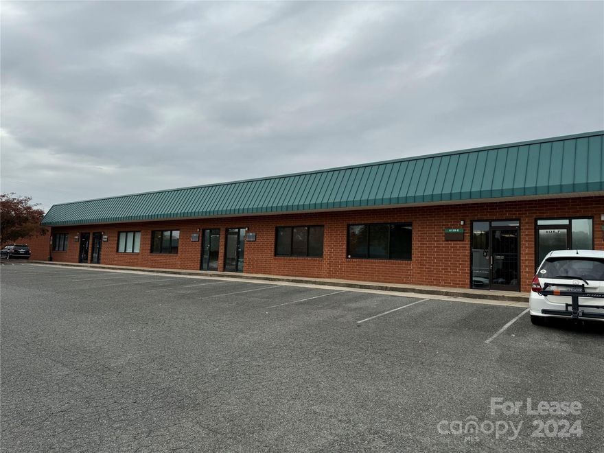 Looking for a prime spot for your business? This 1,896 sqft office space is conveniently located just off Hwy 16, with easy access to I-485, I-85, I-77, and Uptown Charlotte. Water, trash, landscaping, and pest control are all included, so you can focus on your business without extra hassle. The space includes a freshly painted private office with a built-in desk and filing cabinets for a well-organized work environment, plus a kitchen area and two bathrooms for your teams comfort. In the back, there’s a connected warehouse with a roll-up door and walkout door, giving you plenty of storage and workspace. The office area is +/- 1,176 sqft, while the warehouse offers +/- 720 sqft. The rear garage door is 12' x 12', providing easy access for larger items. Schedule a viewing today to see how this versatile office space could work for your business!