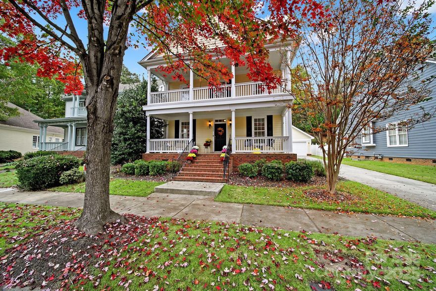 Welcome to your home in Baxter Village! This charming residence is filled w updates & ready for you to move in. The kitchen has been beautifully upgraded w new quartz countertops, tile backsplash & professionally painted cabinets. Fresh paint throughout main level & brand new carpet upstairs. The main level features original hardwood floors, dedicated office or flex room, formal dining room, great room w cozy gas fireplace, & laundry room. Upstairs, the owner’s retreat includes walk-in closet, double vanity, soaking tub, & separate shower. 3 additional bedrooms provide plenty of space, w 2 connected by shower/tub combo, each featuring its own private 1/2bath. Relax on the Charleston-style front porch, unwind on the second-story balcony, or entertain on the private patio overlooking the professionally landscaped yard. Incredible amenities, including miles of walking/biking trails, clubhouse, pools, playgrounds. This is more than a house—it’s a lifestyle. Welcome home!