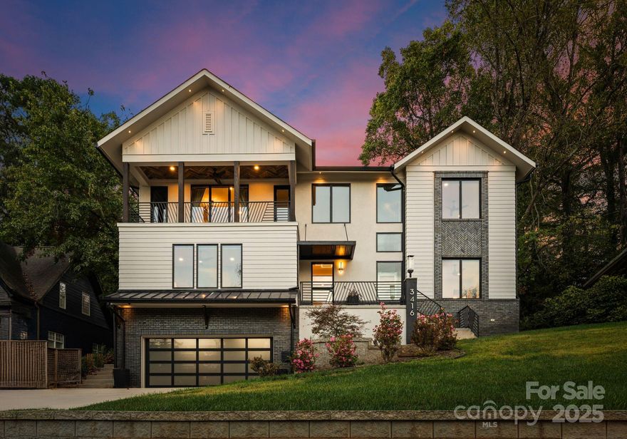Completed in 2022, this exquisite custom-built residence combines timeless craftsmanship with modern innovation in one of Charlotte’s most coveted neighborhoods, Myers Park. Thoughtfully designed for today’s lifestyle, the open-concept layout showcases soaring ceilings up to 20 feet, reclaimed wood accents, and sleek modern lighting that complement the 7-inch white oak flooring throughout. The chef’s kitchen is a showstopper — featuring luxury brand appliances, custom cabinetry, and a spacious island perfect for gathering and entertaining. Each of the five bedrooms offers its own private en suite bath, creating a true retreat for every member of the household. The glass elevator serves all three levels, blending elegance and convenience with seamless ease. Additional highlights include state-of-the-art smart home features, a fenced backyard for privacy, and multiple indoor/outdoor living areas ideal for entertaining. Located within walking distance of top-rated schools, boutique shopping, and some of Charlotte’s best dining — this home delivers the perfect balance of luxury, lifestyle, and location in iconic Myers Park.