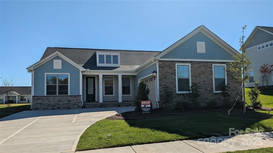 Welcome to the epitome of fantastic living! The split three-bedroom, two-bath Berkeley floor plan is not your average home. It's a haven of good times and great memories waiting to happen. The fully loaded kitchen is like a playground for your inner chef complete with stainless steel kitchen appliances and an oversized island with quartz countertops. For when you need something more formal, the adjacent dining room is where you can show off your hosting skills and indulge in a touch of sophistication. Blinds, ceiling finds and LVP flooring is all standard. This home is all about creating laughter, hosting gatherings and living life to the fullest on your rocking chair front porch, or your covered rear patio. So, whether you're throwing a party or having a relaxing night in, this home is your canvas for unforgettable fun.  All this and up to $95K in builder incentives!