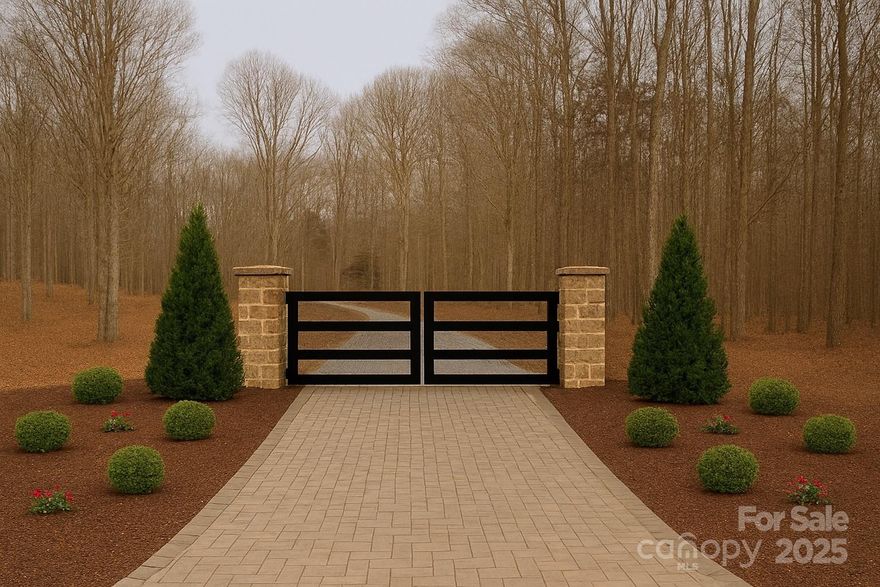 Hillview Acres is a brand-new, large-tract subdivision designed for privacy, space, and an elevated country lifestyle in Indian Land, SC. Lot A1 is a beautiful five-acre wooded homesite tucked away in a peaceful setting, yet conveniently close to the amenities of Indian Land and the charming town of Waxhaw, NC. This premier lot includes a four-bedroom septic permit, a well permit and offers direct access to county water (tap fees apply - buyers choice), making it an ideal canvas for your custom dream home.

Designed with rural-luxury living in mind, Hillview Acres supports a homesteading lifestyle—from keeping chickens or goats to cultivating gardens and enjoying the freedom of wide-open land. With expansive, estate-sized lots in a beautiful, ultra-quiet setting, the community will feature a 75' stone apron, a black modern-farmhouse gate mounted on elegant stone pillars and a beautifully constructed 20' wide private gravel driveway that ends in a large cul de sac —setting the tone for the quality, privacy, and refined aesthetic of the neighborhood.