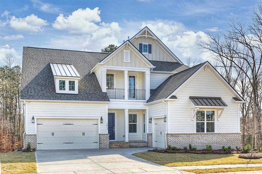 Rare opportunity to purchase the last remaining new construction home in sought after Bent Creek! Stunning 5,249 sq.ft, 6 bed, 5 Full Bath luxury home featuring an open floor plan, huge chef’s kitchen w/warm grey cabs & lg Quartz center island, gas range, wall oven, SS Appl, walk in pantry, breakfast area, DR, lg living room & fully finished walk out basement. Hardwoods throughout! Primary Bed w/spa like ensuite bath + 1  add'l bed/bath on main. 3 beds/2 baths up + lg, open bonus area. Huge finished walk-out basement w/tons of natural light, bed & bath + 1,190 unfinished storage. Private wooded lot has an expansive view & is absolutely gorgeous backing up to woods & walking trails. Backyard is perfect for a pool! 3 car garage - epoxy floors. Residents of Bent Creek enjoy a beautiful resort-style pool & clubhouse w/state-of-the-art fitness center, playground & nature trails. 3/25 and 3/26 Open Houses Cancelled; property is UNDER CONTRACT.