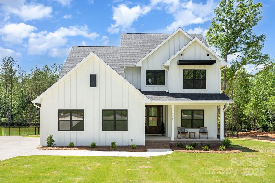 Introducing this stunning 4-bed, 4-bath home on a wooded 1-acre site, spanning over 2500 ft.². Gorgeous Modern Farmhouse with primary on main, open floor plan, gourmet kitchen and loads of upgrades! The oversized garage is perfect for extra storage, while the gas fireplace and covered rear porch enhance the cozy ambiance. Nestled in a tranquil community near shopping, this home is a perfect blend of seclusion and accessibility. Inquire about our current incentives and secure your spot in this limited homesite community.

With inventory still at historic lows and interest rates continuing to come down, now is the time to jump on this exciting opportunity and lock in an amazing rate and home. Ask our team about special rates and incentives with our lending partners.