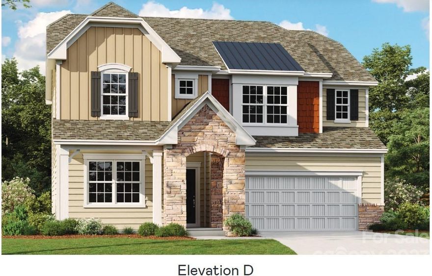 The Forsyth is a large two-story plan that has it all. The 1st floor’s Open Concept features a light-filled Kitchen with Stainless Steel Appliances, Granite or quartz Countertops, Tile Backsplash, Large Island; all while overlooking the Breakfast Area and large Family Room with Fireplace. This is an BEAUTIFUL entertaining kitchen. In addition, a formal Dining Room, Study with French Doors and the Powder Room. All Bedrooms including the Owner’s Retreat are on the 2nd floor along with a huge Bonus Room and conveniently placed Laundry Room. Enjoy life in this beautiful home and great yard. Just minutes to 77 and Lake Norman.