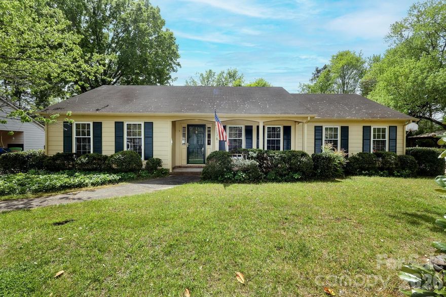 Prime lot location in neighborhood for this 3 BR  2BT ranch in hidden gem of Candlewyck. Access to pool, playground, tennis, pond & walking trails. Great location with walkable grocery store & elementary school as well as Arboretum and South Park only minutes away. Property to be SOLD-AS. Mostly flat Backyard has privacy provided by well-placed trees that can be enjoyed from concrete patio. Classic plan includes fireplace in family room, eat in kitchen with separate laundry room not always seen in this size home. Lots of natural light thruout & kitchen double sink overlooks backyard. Current setup has extra countertop space in kitchen. Primary suite has 2 closets as well as walk in shower in bath. Separate LR and FR. Definite consideration for buyers that need minimal steps! Original owners lovingly maintained for years but it now needs extra attention & updates to be made. Easy access to Providence Rd, Hwy 51 with close proximity to I-485. Jump on this Ideal opportunity to customize your home in highly desirable south CLT neighborhood that is assigned close by, sought after schools!!!