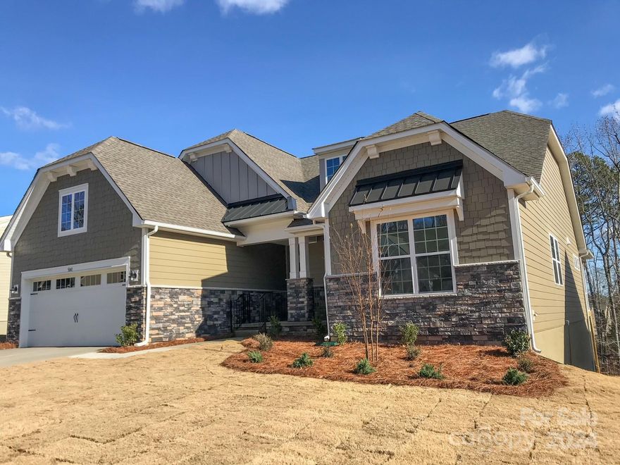 Nestled in the tranquil Tree Tops 55+ gated community, this 2 Bed+Study, 2.5 Bath RANCH home offers a stunning Gourmet Kitchen, featuring double convection wall ovens, luxurious granite countertops in the kitchen, laundry room, and all bathrooms. Step outside to unwind in the serene surroundings of the screened-in porch or on the expansive Trex deck overlooking a picturesque wooded area. Open floor plan, ideal for modern living, and ample storage space throughout. Tesla Solar panels and Powerwalls provide substantial cost savings and whole-home backup power capabilities. Enjoy a plethora of 55+ Active Adult Lifestyle Amenities, including access to a community lake, clubhouse, fitness center, outdoor heated pool, cabin village, and various sports facilities like tennis, pickleball, and bocce. Lifestyle Director ensures there's always something exciting happening, while walking trails offer opportunities for leisurely strolls amidst nature. Lawn maintenance included in the HOA fee!