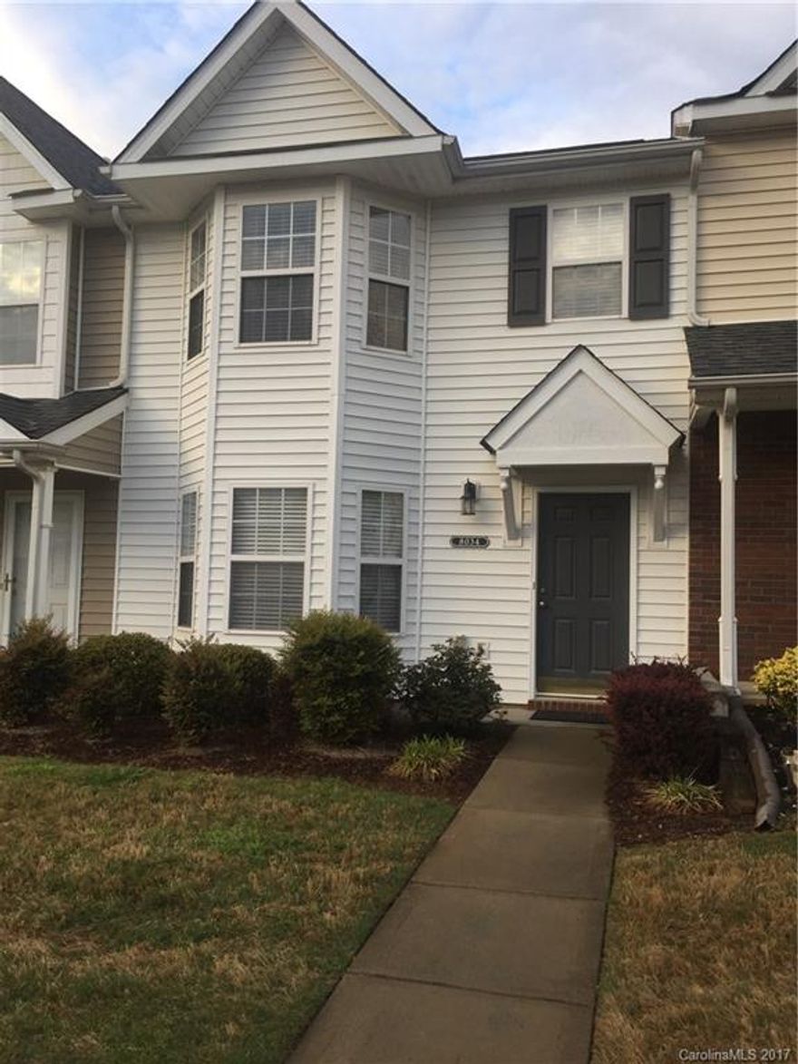 Well maintained townhome in established community. Minutes from Ballantyne and I485.  Convenient to shopping, dining and entertainment. Open living room with fireplace. Spacious kitchen with work island/breakfast bar.  Two large BR with private full baths with double sinks and large closets. Quiet backyard with patio and storage room.