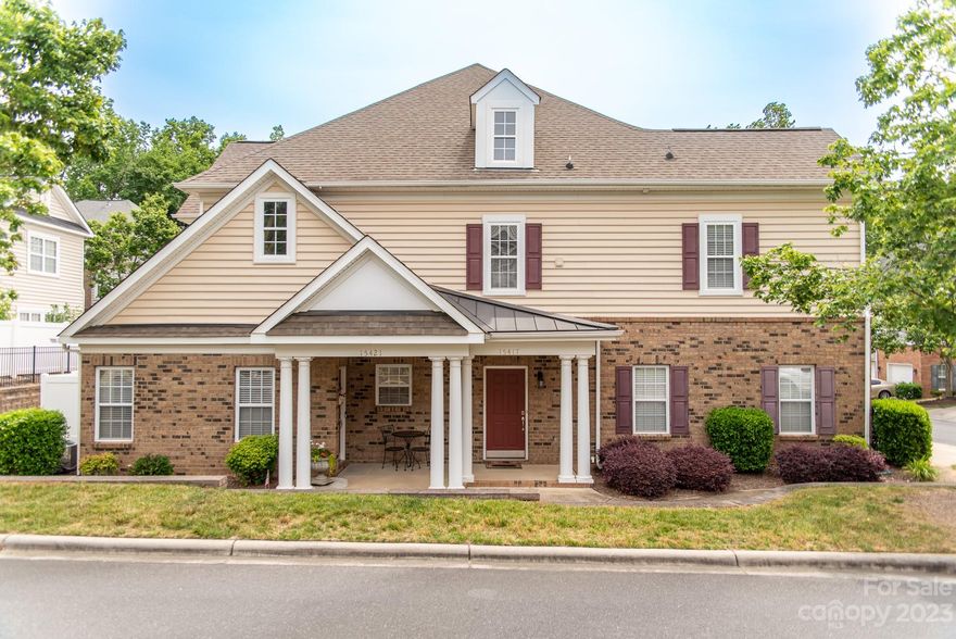 Welcome home to this beautiful light and bright end unit condo in Riviera.
The covered front porch area is the perfect spot to enjoy your morning coffee.  As you enter, the high ceilings give this a luxury feel with neutral finishes. The kitchen offers granite countertops, tile backsplash, SS appliances, and hardwood floors.
The family room has a cozy fireplace, TV nook area, and easy access to the dining space and outdoor fenced in patio.
Head down the first-floor hallway and you will find a half bath, laundry and a first floor primary suite.
The primary suite has a tray ceiling, lots of natural light, and a separate tub and shower with walk in closet.
The second floor is the perfect separation with a spacious loft area, 2 additional bedrooms, and secondary bath.
Enjoy condo living with access to the community pool and a HOA that covers lawn maintenance, landscaping, water, and trash included! This condo also has an attached 2 car garage!
Don't miss this amazing location!