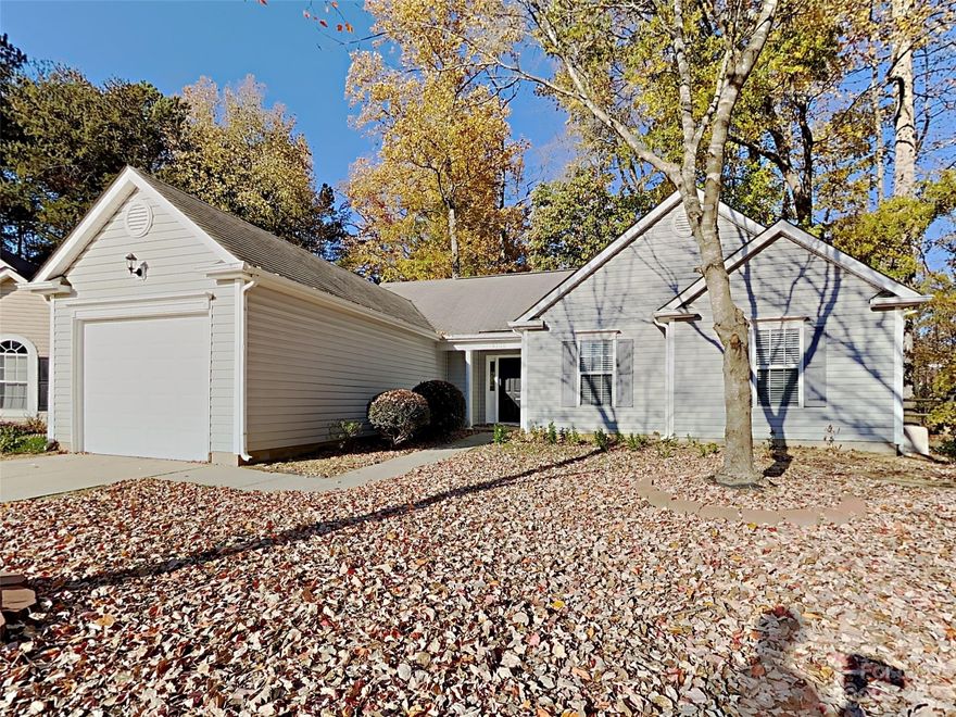 **LEASING SPECIAL! $1 APPLICATION FEE, $500 OFF FIRST FULL MONTHS RENT!** 9200 Kimmel Ln is a cozy home located in the Treyburn subdivision, Charlotte NC. Close to the highway, grocery, and shopping! Offering 3 bedrooms, 2 bathrooms, 1 car garage and 1258 sq ft of living space. The kitchen contains all appliances you could need and a dining area off the kitchen leads to the backyard as well. Complete with a large, private, fully fenced yard to prioritize being outdoors. Make this your next home!