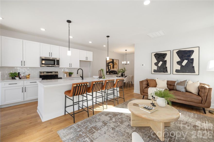 PRESALE! 4 month delivery upon contract! One of a kind new construction ranch style duplex located minutes from Uptown Charlotte. Move in ready package included - washer, dryer, fridge, blinds & fence! If occupying as a primary residence: Builder paid 2-1 Rate Buy down available (rates in the 4's). Perfect for investment or house hacking, live in one side and rent out the other, or utilize both units as income producing assets! Open floorplan with 3 beds and 2 baths per unit and 9' ceilings throughout. Luxurious finishes such as quartz countertops, white shaker cabinetry with soft close doors & dovetail drawers, designer tiled backsplash, tile to ceiling in both baths and pendant lighting. Loaded with upgrades including luxury vinyl plank flooring throughout, Pella windows & doors, stainless steel appliance package, black hardware and Moen plumbing fixtures. Primary suite offers walk in closet and ensuite bath with dual vanity. Each unit features a huge back yard with a 6' wood privacy fence. No HOA or rental restrictions, can be used for short term, mid term or long term rental. As an added bonus, all utilities are individually metered. Move in ready 4 months from contract!