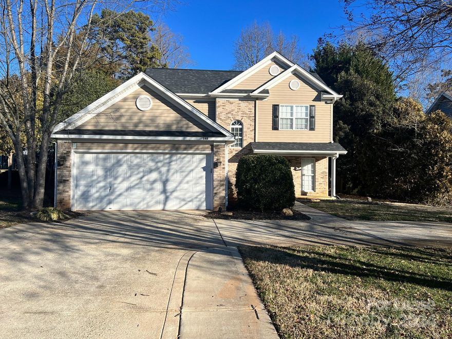 2-story home near Lake Norman in the Mooresville neighborhood of Commodore Peninsula! The main level has LVP flooring, and an open living area with Living Room, Dining area, updated Kitchen with Pantry, Laundry with Washer/Dryer and Half Bathroom. The upper level has the Primary Bedroom Suite with walk-in closet and tray ceiling, and 2 Bedrooms that share a 2nd Full Bathroom. Enjoy a large Fenced Backyard, oversized Patio and 2-Car Garage. This rental has a close proximity just off Brawley School Rd to shopping, restaurants and I-77 at Exit 35 and there is no HOA! If you enjoy boating, there is a boat launch at Inland Sea Marina just down the road. Tenant is responsible for all utilities, garbage, and the lawn maintenance. No Smoking and 1 Pet is conditional with a non-refundable pet fee. This rental home can be available one week from an approved application!