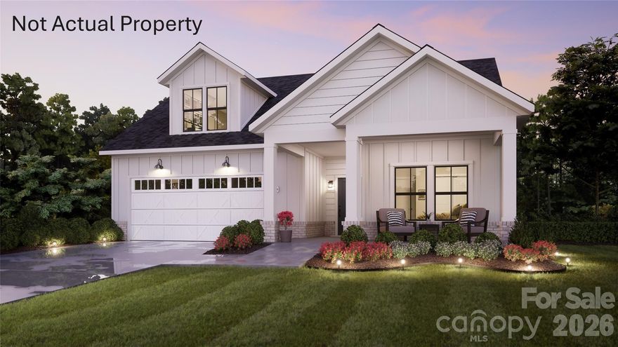 This proposed home is a luxury ranch home featuring the expertly curated Portico floor plan.  Luxurious amenities such as an optional gourmet kitchen and a private den. Spacious owners suite,large walk in closet, bright second bedroom and a gourgeous private courtyard. Our homes are designed to make your life easier and more enjoyable. The Courtyards at Quail Park , a 55+ Active Lifestyle community located in Mint Hill, NC. The scenic walking trails has a pedestrian connection to Mint Hill Veterans Memorial Park. Clubhouse, salt-water pool, fitness center and pickleball. **Price includes lot premium. Price does not include optional upgrades to be selected at design.**