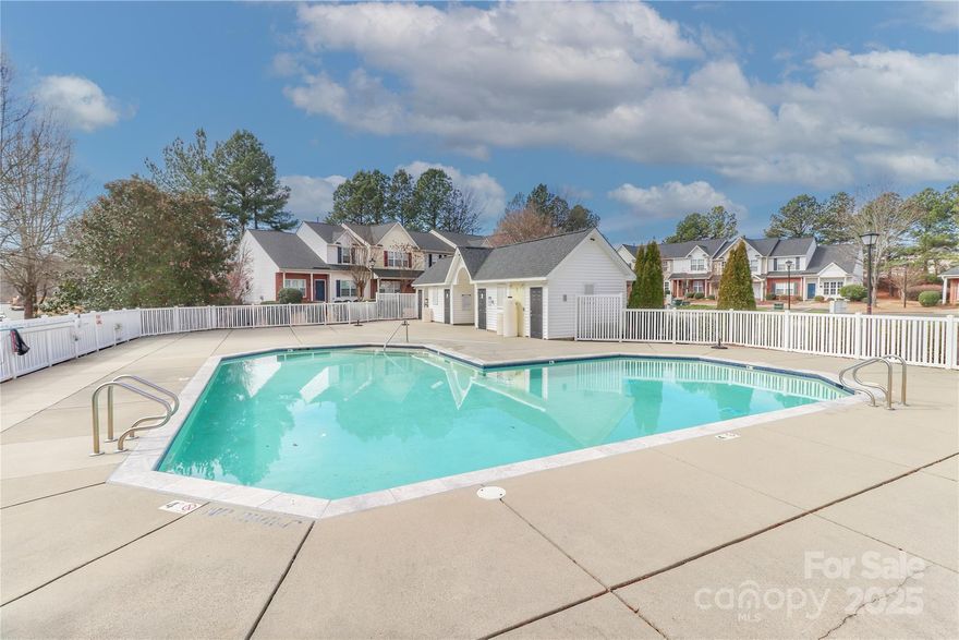Welcome to stress-free living in the heart of Mooresville! This 2-bedroom, 2.5-bath townhome in Brookhaven has it all: a 2022 HVAC, privacy-fenced patio, and washer, dryer, and refrigerator included. Nestled just minutes from I-77, major retailers, Lake Norman, NASCAR Tech, and JR Motorsports, you’ll love the convenience. Whether you're relaxing by the community pool, enjoying a low-maintenance lifestyle (with HOA covering the roof, siding, and landscaping), or looking for a turnkey rental, this home checks all the boxes. Perfect for first-time buyers, investors, or downsizers seeking comfort, convenience, and community. Two assigned parking spots included. Schedule your tour today!