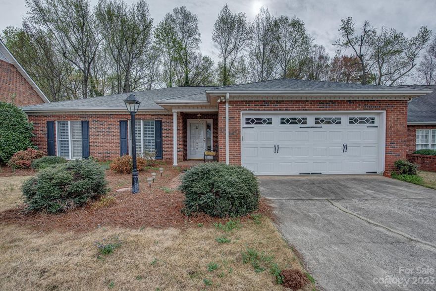 Enjoy the rare opportunity to secure a patio home in this Wexford community. The exterior is fully brick with a fenced rear yard and a large two level deck overlooking the wooded area behind the home. A wonderful sunroom is part of the construction and the total HLA is apprx. 2065 sq. ft. The kitchen and baths all have been updated with tiled showers and walls, kitchen features a gas range/oven, microwave, fridge, granite countertops and tile backsplash plus a built in desk/cabinets for workspace. The floors throughout are laminate, or tile, no carpet, and the den features a fireplace and trey ceiling. Bring your buyers in to view this home, ready to make it their very own with a little paint and cosmetic touch ups.