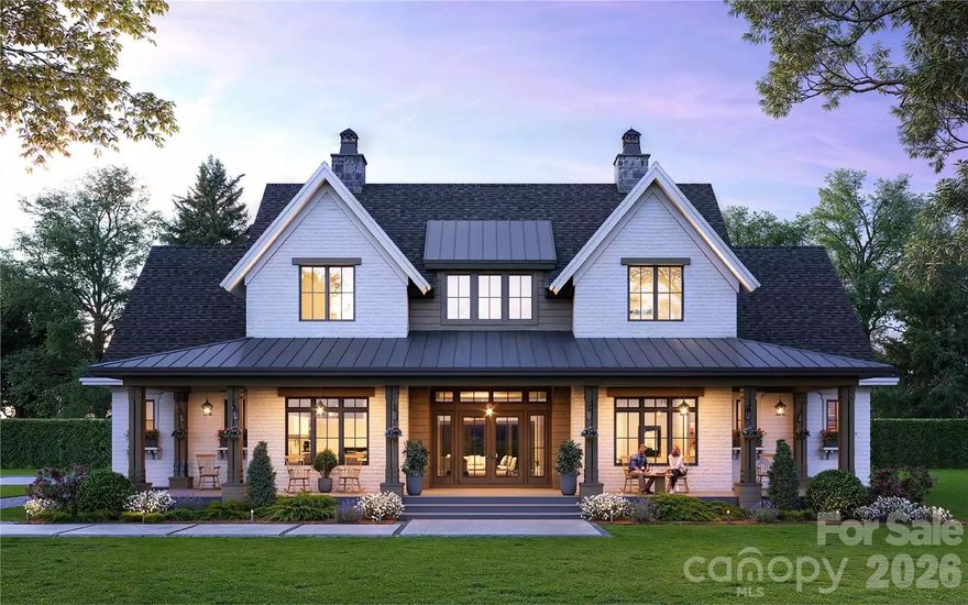 Elevate your lifestyle with this proposed 2-story modern farmhouse to be built on a prime waterfront lot on Lake Norman. This home offers thoughtfully designed living space with 4 bedrooms, 3.5 bathrooms, a loft, and a two-story great room. The main level features a spacious primary suite with spa-inspired bath and large walk-in closet, an open-concept kitchen and dining area with a large island, walk-in pantry, and separate prep kitchen, plus a two-story great room with fireplace. Covered front and rear porches extend living outdoors, perfect for enjoying lake views. Upstairs, three secondary bedrooms, two additional bathrooms, and an expansive loft overlooking the great room provide flexible space for media, recreation, or lounging. With its architectural charm, open design, and waterfront orientation, this home is ideal for modern lakefront living and elegant entertaining. Optional Add-ons: Finished bonus spaces, expanded outdoor living, custom dock build, luxury appliance packages, upgraded window systems, full outdoor kitchen – pricing available upon request. For reference, the lot listing is MLS#4353568