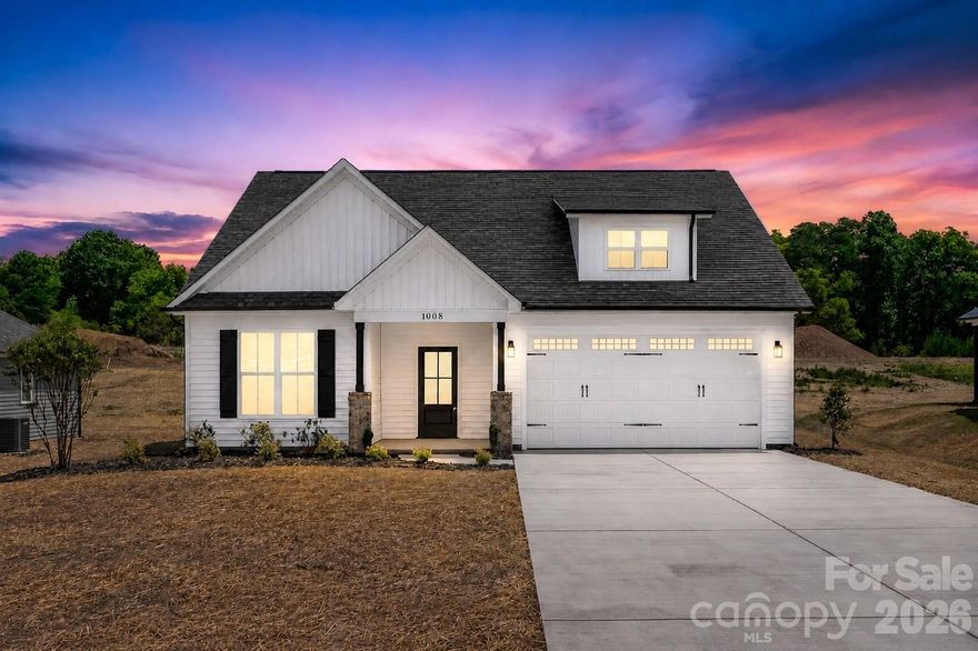 Welcome to this beautiful new construction ranch in Albemarle, NC offering 3 bedrooms and 2 baths with a bright, open-concept layout designed for easy living. Situated on nearly half an acre, this home offers the space you want with the peaceful country vibes everyone is looking for.

The kitchen features quartz countertops, stainless steel appliances, and a seamless flow into the main living areas — perfect for entertaining or everyday living. The spacious primary suite features elegant tray ceilings, a large walk-in closet, and a spa-inspired bath with a luxury oversized walk-in shower.

Step outside to the covered back porch, ideal for relaxing evenings, morning coffee, or hosting weekend get-togethers while enjoying the quiet surroundings.

Modern finishes, thoughtful design, and the charm of Albemarle living — move-in ready and waiting for you.