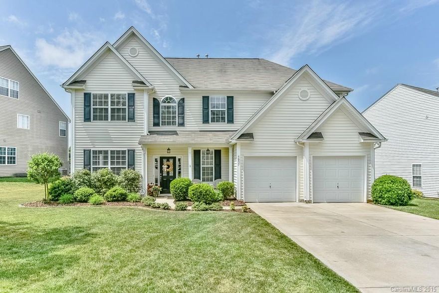 This homes Shows like a model! This large open floorpan features, Living and Dinning Room, Large open Kitchen w/ 42' Cherry Cabinets, Granite & SS Appliances that open up to the Great Room.  Large Master bedroom w/ Trey, Luxury Bath & Big walk-in w/ custom shelving. Huge bonus/5th BR w/ closet, All the bedrooms are oversized. Home is wired for surround sound, Security System, Wired for TV over fireplace. Garage w/ storage, extended patio. See more pics at http://www.tourfactory.com/idxr1354441