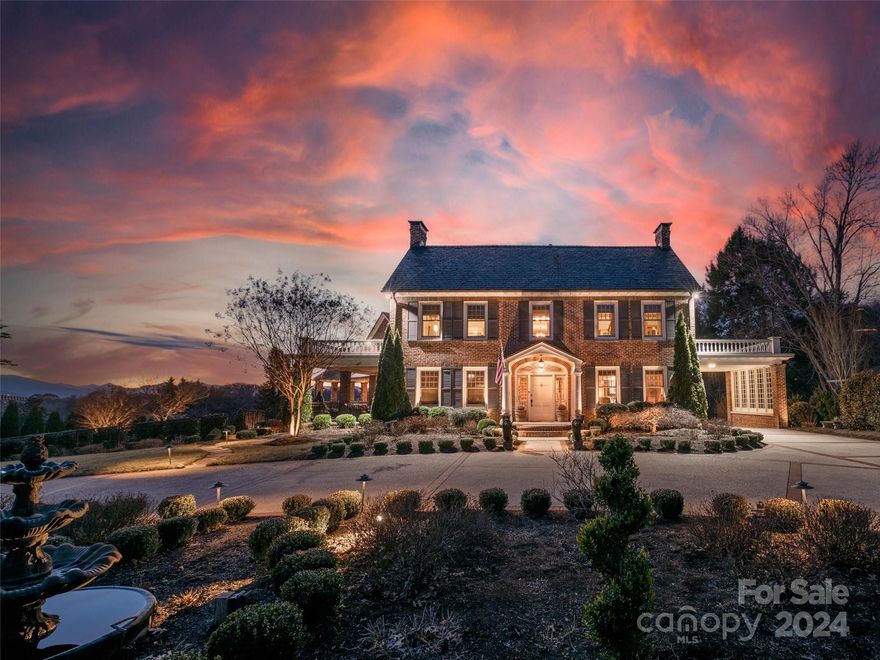 Historical quality meets present-day modern luxuries in this coveted North Asheville design masterpiece. Contemporary comforts include: a plush home office, engaging home bar, an elevator, billiard area & chef’s gourmet kitchen. A Primary Suite/Wing (w/a see-thru fireplace, private terrace, walk-in closet/room, sumptuous bath) must be experienced. This legacy home invites intimate & grand entertaining thx to interior rooms that flow seamlessly. Equally, innumerable verandas encourage memorable al fresco times spent soaking in the Blue Ridge Mountain views, cooking in the outside kitchen, enjoying the warmth of the outdoor wood burning fireplace, relishing the cool/clear/crisp mountain air, & strolling among the professionally landscaped gardens. This Beautiful home is located in North Asheville, Lakeview Park! Beaver Lake offers walking trails around the lake & paddle boat storage. Super convenient location to groceries, restaurants, golf/tennis, and downtown Asheville.