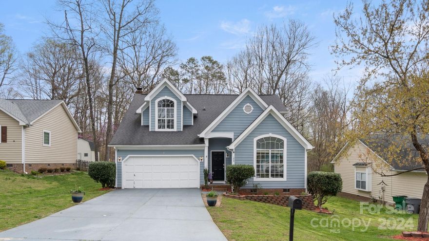 Welcome to the beautiful and peaceful community of Northwoods! Nestled close to local shopping, the airport, and I-485, this home offers both convenience and tranquility. Step into your private oasis and take in the views of your fenced-in backyard from the large deck, perfect for unwinding or entertain your guests around the fire pit. Inside, discover granite countertops, the warmth of a gas fireplace, and the practicality of ample storage space. Hardwood flooring adds a touch of sophistication, while separate formal and family living areas cater to your every need. Don't miss out on the opportunity to make this your own – schedule a showing today and experience the Northwoods lifestyle firsthand!