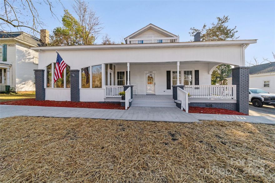 Beautifully Remodeled Home in the Heart of Wadesboro!
Nestled in a quiet neighborhood, this charming early 19th-century home blends historic character with modern comfort. Enjoy large rooms, tall ceilings, and thoughtfully updated living spaces throughout.

Relax on the classic Southern-style covered front porch, which wraps around to a heated and cooled sunroom—perfect for year-round enjoyment.

The expansive, modern kitchen features brand-new cabinetry, granite countertops, and all appliances included, offering both style and functionality.

Prime Walkable Location!
Just steps from many favorite Wadesboro destinations, including:
• Wadesboro Walking Park
• Native State Beer Garden
• Oliver’s Uptown Dining
• Public Library
• Local thrift shops
• Little’s Hardware
• Renewed Strength Gym

You're also only 1 mile from Twin Valley Golf Course and a short drive to major area hubs:
• 20 minutes to the Monroe Expressway
• 20 minutes to Rockingham
• 45 minutes to Pinehurst