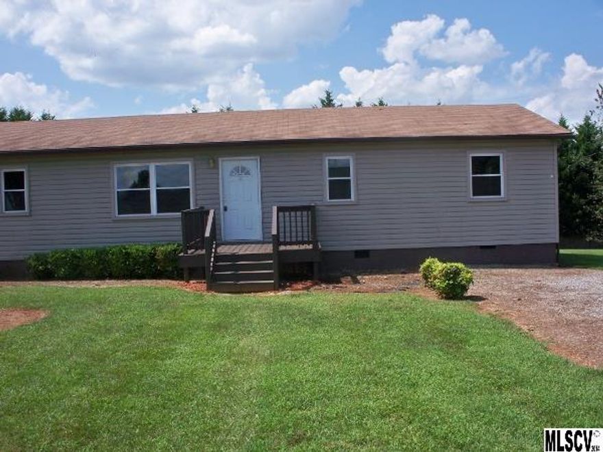 3 bedroom 2 bath  home with new front deck. Large lot with privacy at rear.  New paint and new kitchen range. No city taxes.  Convenient to Conover, Claremont and Taylorsville. This is a Fannie Mae HomePath property.