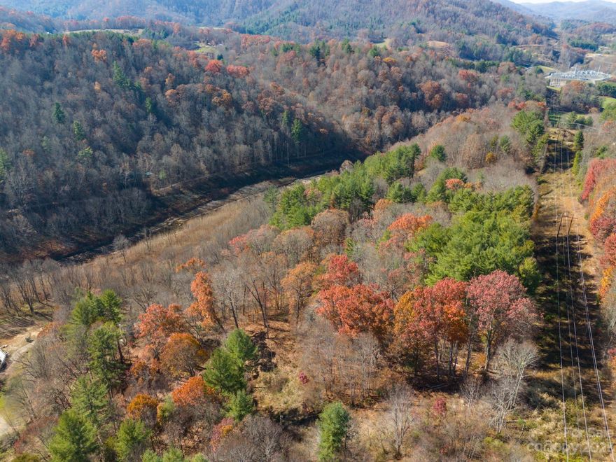 What potential! A mile from downtown Burnsville, this 3.95 acres of secluded mountain property is accessible, yet offers privacy and a quiet setting.  The tract is gently-sloped, but high enough elevation to capture surrounding mountain views.  Three(3) structures on the property, all being sold AS-IS, WHERE-IS, including the contents of the structures. Seller makes no rep as to the condition of the structures/systems.  Both house/cabin have been vacant for years.  The structures include: 1) larger A-Frame with hand-stacked stone fireplace and enormous windows 2) a log cabin with a gambrell roof, and 3) small outbuilding which resembles a red barn.  The tax card shows measurements of 576 square feet for the cabin.  Our professional measurer recorded exterior dimensions of 24' x 40' on the main house A-Frame.  Seller has Power of Attorney, has never occupied the property.  We advise NOT entering the structures; do so at your own risk.  Agents must accompany for all showings!