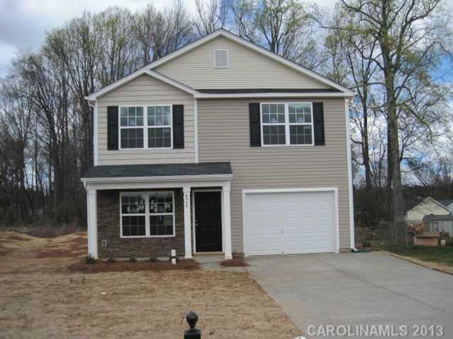 Front Porch. Expansive Kitchen has Island, deep pantry and large Dining Area.  Stairway on back of home.  Vaulted Master with Deluxe Bath.  Huge walk in closet. Both secondary bedrooms have walk in closets.  Linen in hall.  Tons of Storage. This home is an incredible value with all the benefit of new construction and a 10 yr. Home Warranty!