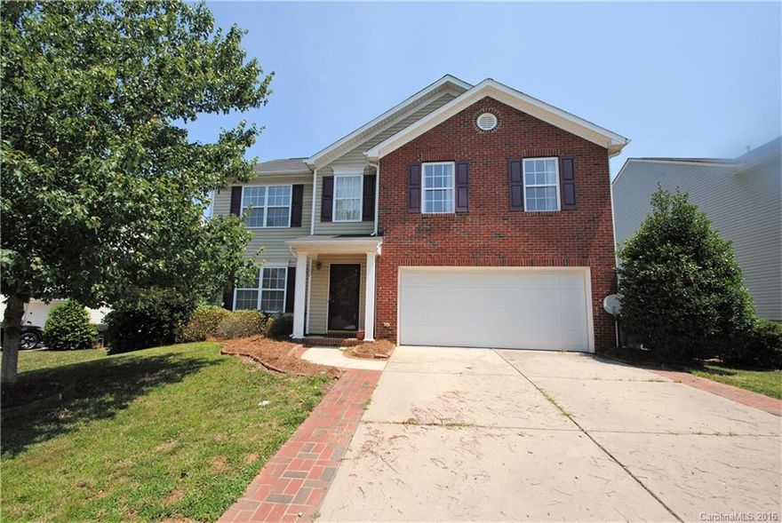 Don't wait to build! This home is move-in ready. Custom molding & modern light fixtures in the DR sets the scene for the easy flowing floorplan. The kit boasts many cabs, lots of counter w/breakfast bar & SS appliances. Kit, breakfast all open to the GR w/attractive fp w/logs. Huge MBR, his & hers WIC & dual vanities. Sep shwr & tub. WIC found in secondary bdrms. Private fenced yard w/gazebo.Home warranty included.